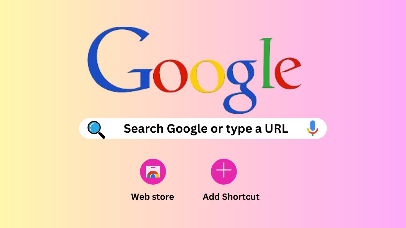 What exactly means by Google search or type a URL